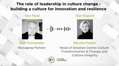 The role of leadership in culture change